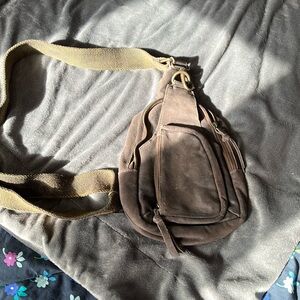 Free people suede crossbody